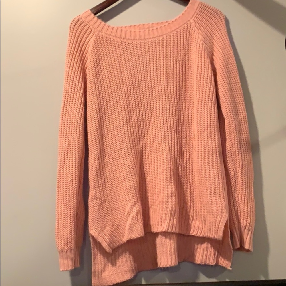 A pink cute sweater from Charlotte Russe.